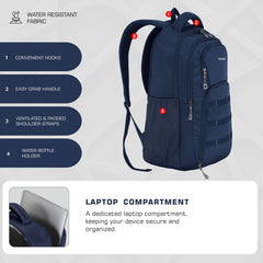TPB05 35L Laptop Backpack-Navy blue