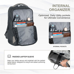 CPB01 26L Laptop Backpack-Grey