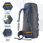 Omega 60 L Backpack with Lightweight Build & with Ergonomic Shoulder Straps- Navyblue