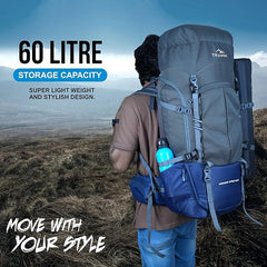 ARMOR PRO-60 Rucksack - Grey- Nayblue