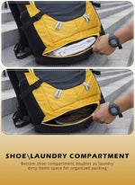 ALPHA 50 L Water Resistant Daypack Bag for Cycling, trekking - Yellow