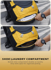 ALPHA 50 L  Water Resistant Daypack Bag for Cycling, trekking - Yellow