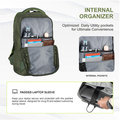 CPB01 26L Laptop Backpack-Green