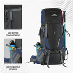 Terrabound 60 L Rucksack featuring Shoe Compartment & Durable Zippers - Navy Blue