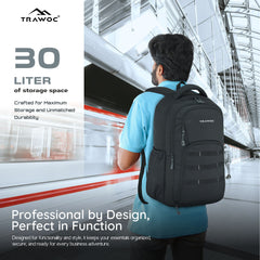 TPB05 35L Laptop Backpack-Black