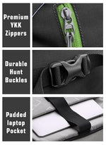 FUSION X 50 L internal frame Bag with Rain Cover and Shoe Compartment - Black