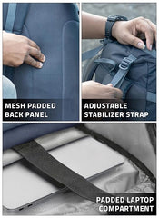 VANGUARD 40 L  Laptop Bag with Rain Cover & Shoe Compartment - Grey