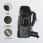 EMBER 60 L Travel Backpack Hiking Trekking Bag for Men & Women - Black