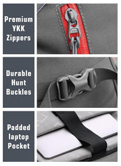 FUSION X 50 L internal frame Bag with Rain Cover and Shoe Compartment - Grey