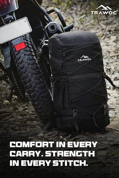 STEALTH 40L  Backpack for Men and Women,with Rain Cover & Shoe Compartment - Black