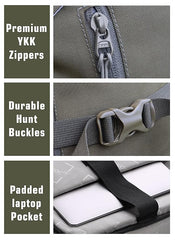 FUSION X 50 L internal frame Bag with Rain Cover and Shoe Compartment - Olive Green