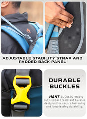 BLAZE 55 L Travel Backpack Daypack  for Camping Hiking Trekking -Englishblue