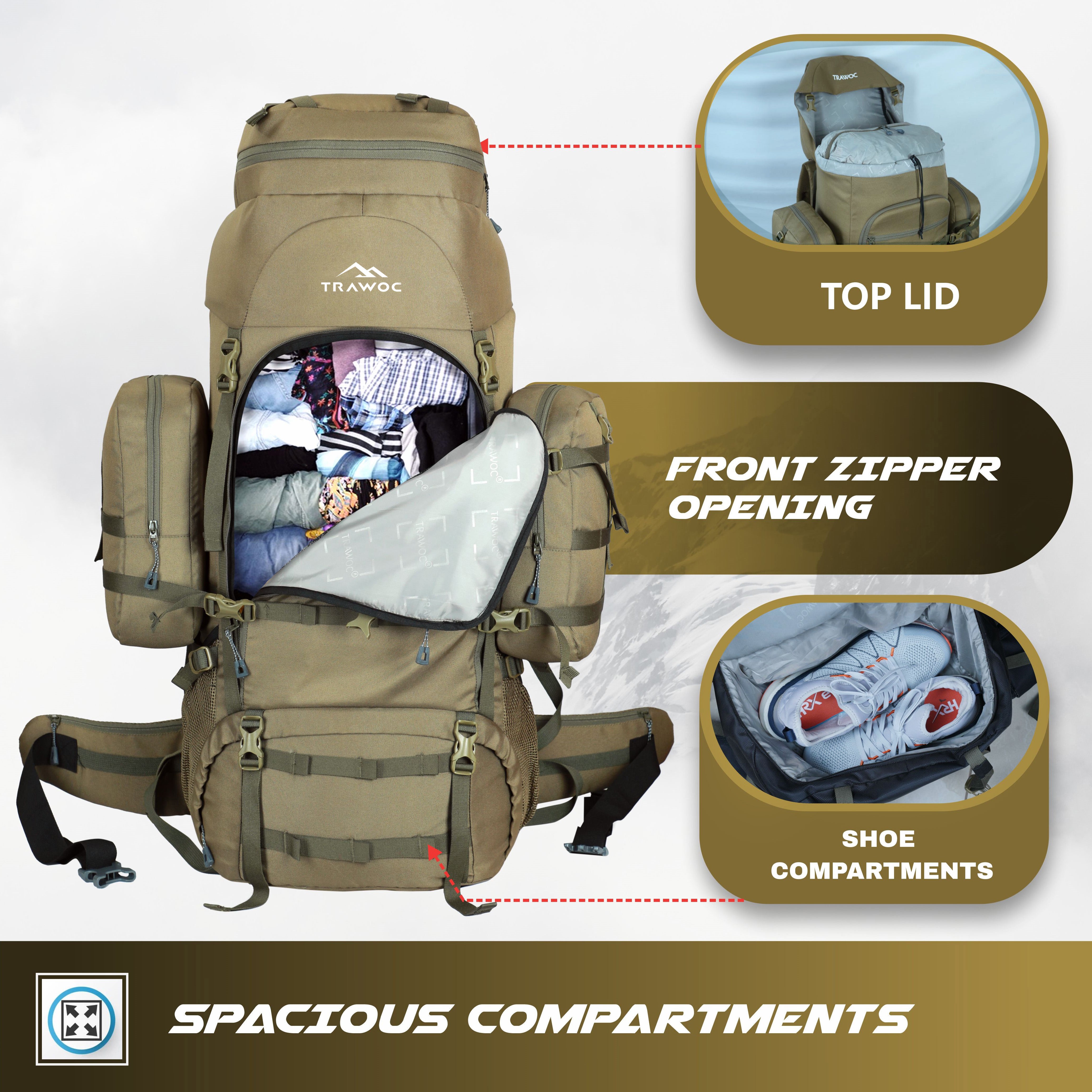 thumbnail interactive-video image 1 of TLZC 30L Flight Approved Weekender Carry-On Laptop Travel Backpack, 18 Inch Business Cube Handbag With Shoulder Strap And Funcitional Pockets Luggage Bag Suitcase Backpack 1 of 13