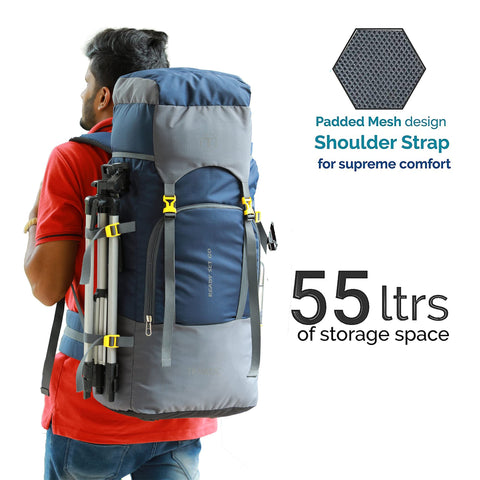 ALPINE-55 Backpack - Grey (Renewed)