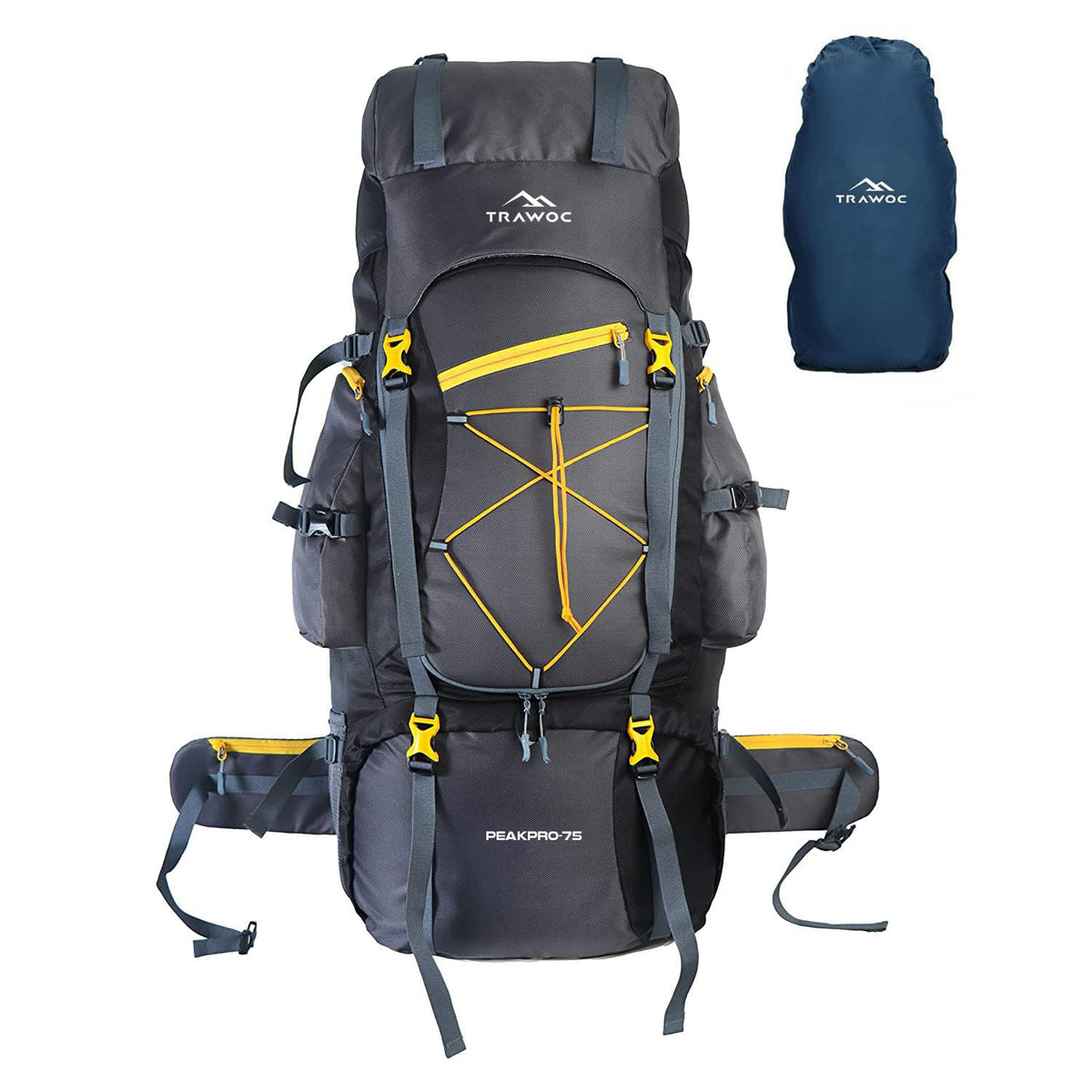 Peakpro 75 L Backpack featuring with Laptop Compartment & with Shoe Compartment – Grey (Clearance Sale)