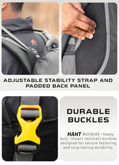 BLAZE 55 L Travel Backpack Daypack  for Camping Hiking Trekking -Black