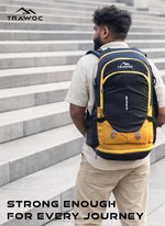 ALPHA 50 L Water Resistant Daypack Bag for Cycling, trekking - Yellow