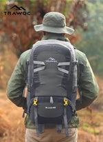 BLAZE 55 L Travel Backpack Daypack for Camping Hiking Trekking - Grey
