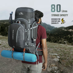 GLOBETROTTER-80 Rucksack - Grey (Clearance Sale)