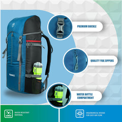 Hover 50L Backpack for Men & Women with Multi-Pocket Design & with Lightweight Build - Englishblue(clearance sale)
