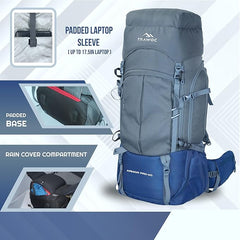 ARMOR PRO-60 Rucksack - Grey- Nayblue