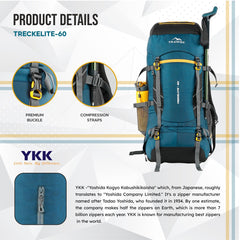 TREKELITE-60 Rucksack - Englishblue (Clearance Sale)