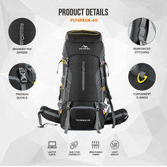 FLYSPECK-65 Rucksack - Black