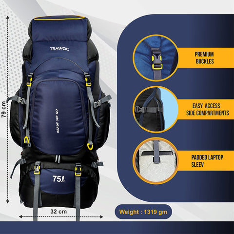 VALOR MAX-75 Rucksack - Navyblue (Renewed)