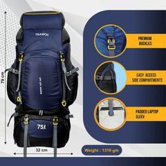 VALOR MAX-75 Rucksack - Navyblue (Clearance Sale)
