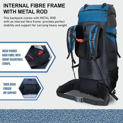 SKYRANGER-70 Rucksack - Englishblue (Renewed)