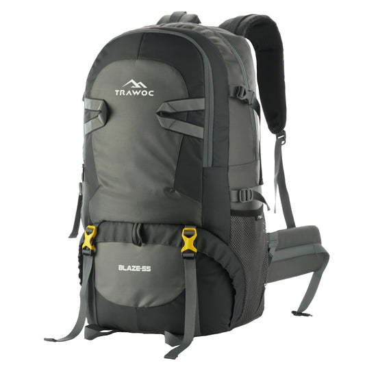 BLAZE 55 L Travel Backpack Daypack  for Camping Hiking Trekking -grey