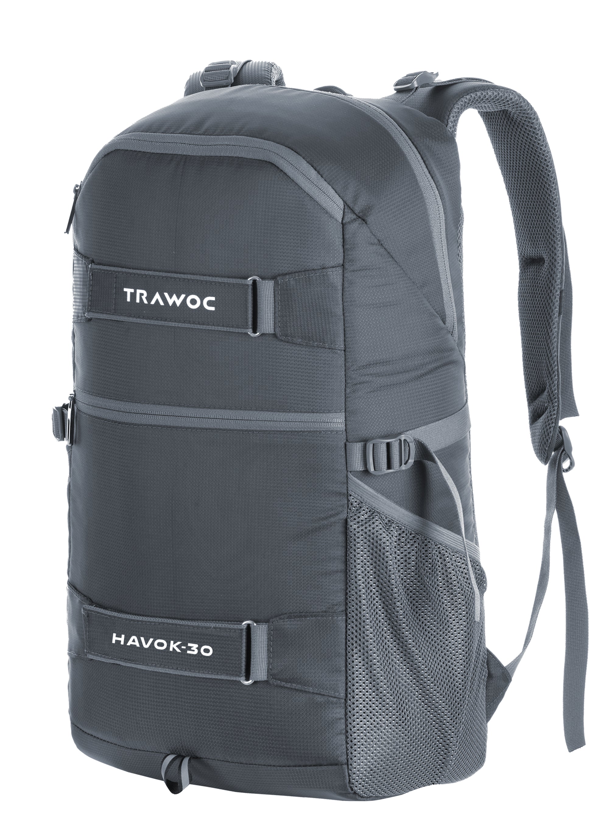 HAVOK 30L Unisex Laptop Backpack Ideal Travelling Casual use - Grey