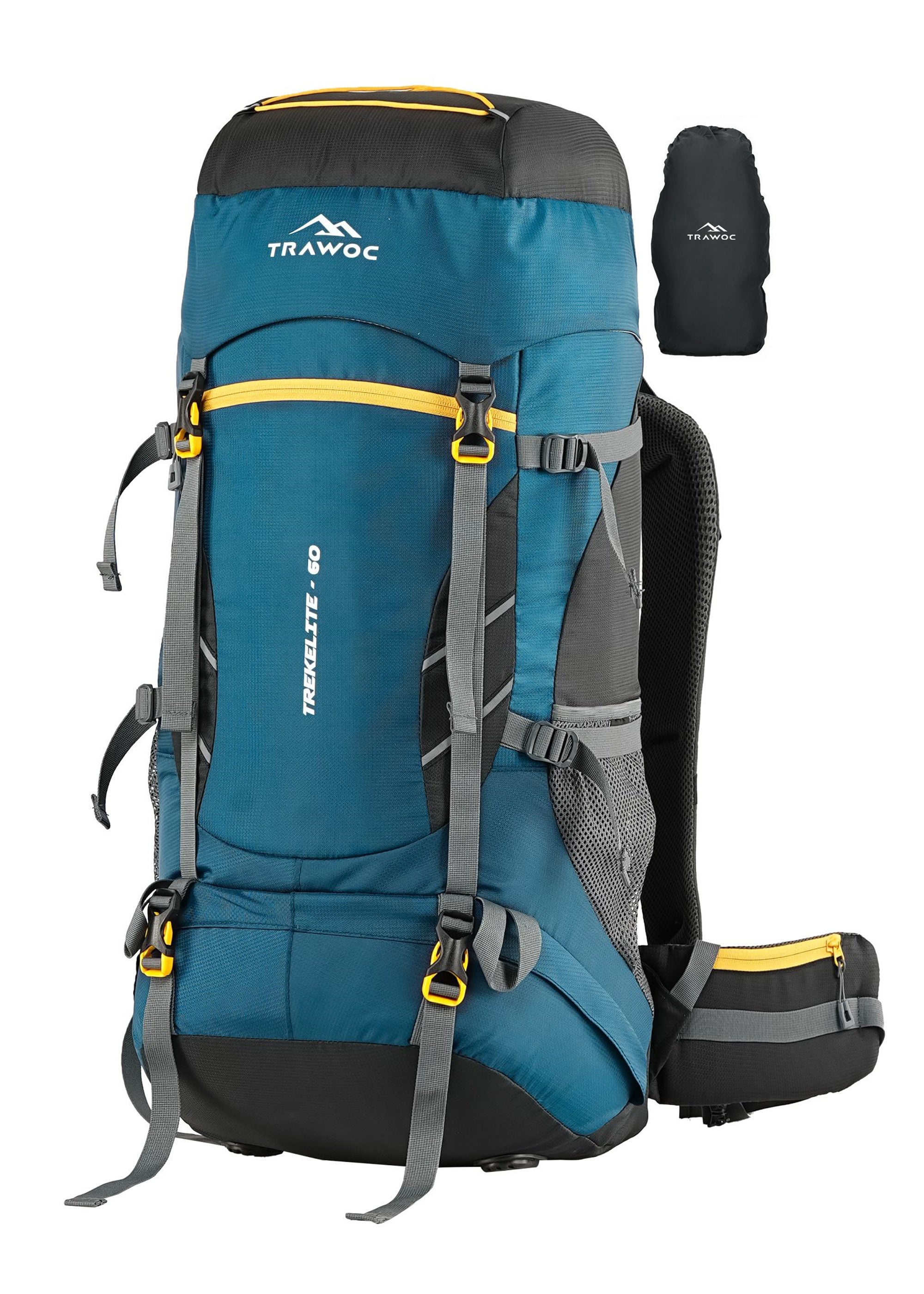 TREKELITE 60L Backpack Hiking Trekking Rucksack with Water P – TRAWOC