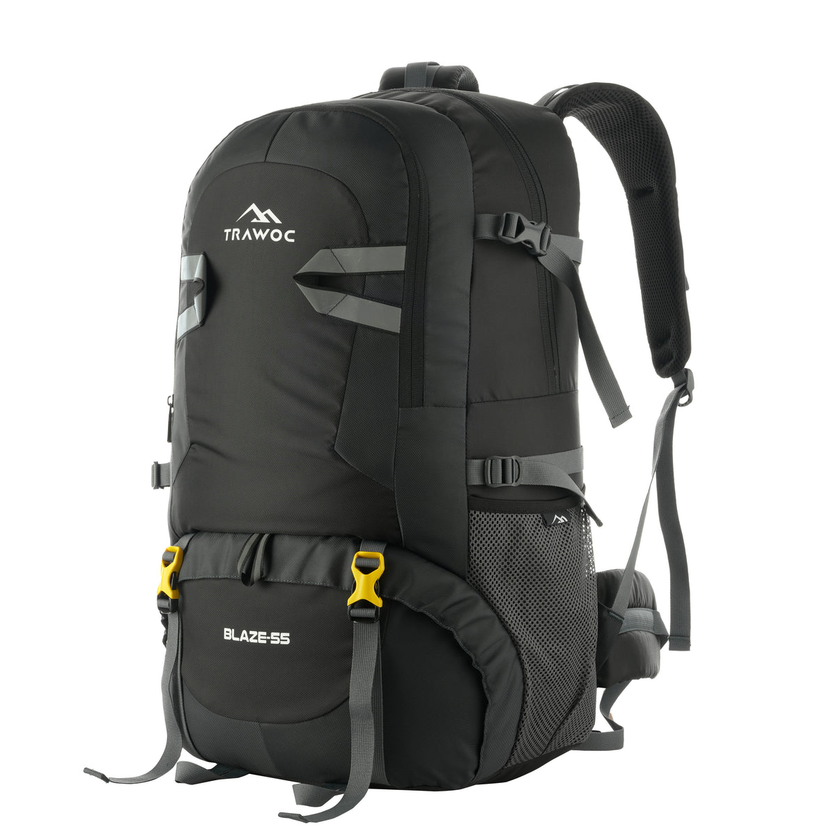 BLAZE 55 L Travel Backpack Daypack  for Camping Hiking Trekking -Black