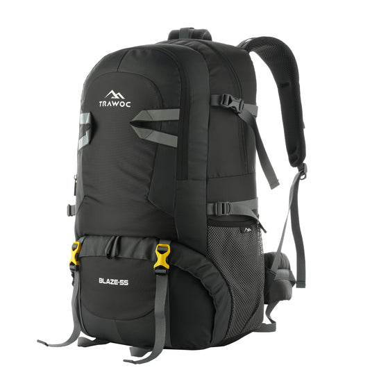 BLAZE 55 L Travel Backpack Daypack  for Camping Hiking Trekking -Black
