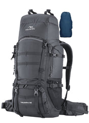 Triumph X 75 L Travel Backpack for Men & Women with Spacious Main Section & Shoe Compartment - Grey