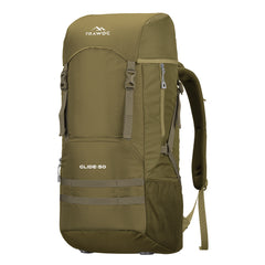 Glide 50 L Backpack featuring  Water-Resistant Fabric & Lightweight Build – Olivegreen