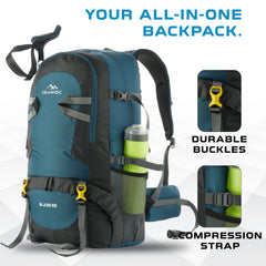 BLAZE 55 L Travel Backpack Daypack  for Camping Hiking Trekking -Englishblue(clearance sale)