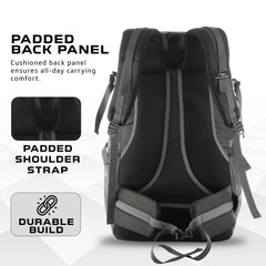 BLAZE 55 L Travel Backpack Daypack  for Camping Hiking Trekking -Black(clearance sale)