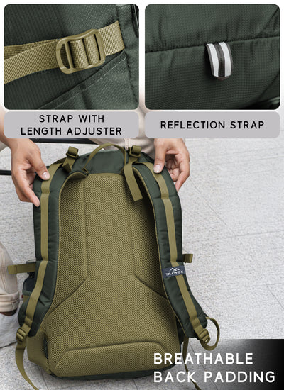 HAVOK 30L Unisex Laptop Backpack Ideal Travelling Casual use - Olive Green
