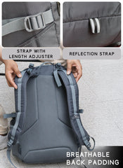 HAVOK 30L Unisex Laptop Backpack Ideal Travelling Casual use - Grey