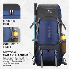 Sparco 65L Travel Backpack featuring with Laptop Compartment & Shoe Compartment – Navyblue
