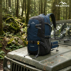 BLAZE 55 L Travel Backpack Daypack  for Camping Hiking Trekking -Navyblue