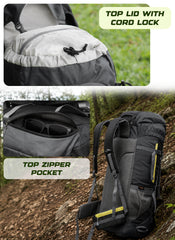 Sparco 65L Travel Backpack featuring with Laptop Compartment & Shoe Compartment – Black(clearance sale)