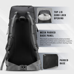 GLIDE-50 Backpack - Black