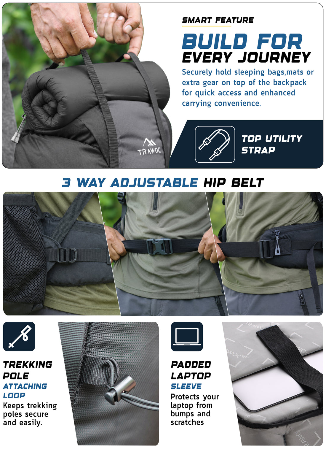 70 liter backpack with laptop compartment Skyranger L Rucksack for Hiking & Travel Ergonomic S – TRAWOC Max™ Elite Spinning Combo Hoffman California Fabrics The Osprey Fairview Trek Model:BTLIV6000HS