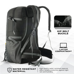 BLAZE 55 L Travel Backpack Daypack  for Camping Hiking Trekking -Black