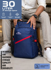 VIPER 40L Bag for Men and Women, Laptop Backpack with water resistant fabric-Navyblue