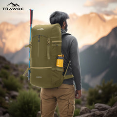 Hover 50L Backpack for Men & Women with Multi-Pocket Design & with Lightweight Build-olivegreen