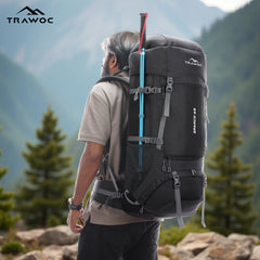 Sparco 65L Travel Backpack featuring with Laptop Compartment & Shoe Compartment – Black